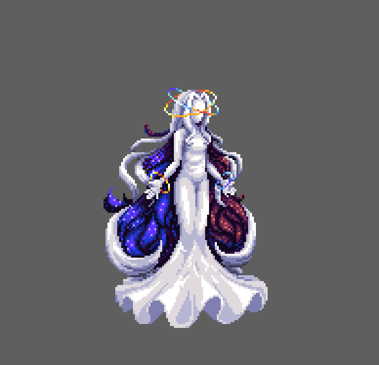 Designed by another artist of the team, pixelated and animated by me.